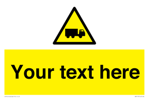 Custom Lorry Hazard Sign